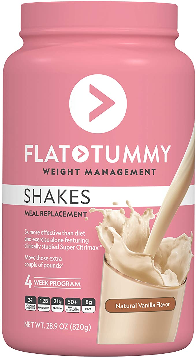 FLAT TUMMY TEA MEAL REPLACEMENT PLANT BASED PROTEIN POWDER 20 SERVINGS 176 POUND PACK OF 1