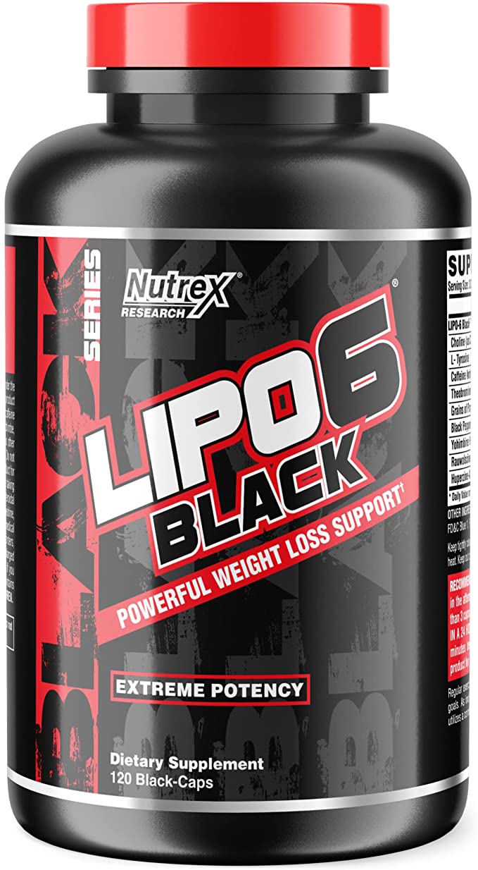NUTREX RESEARCH LIPO6 BLACK EXTREME POTENCY 120 COUNT
