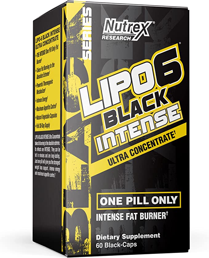 NUTREX RESEARCH LIPO6 BLACK INTENSE ULTRA CONCENTRATE 60 DIET PILLS
