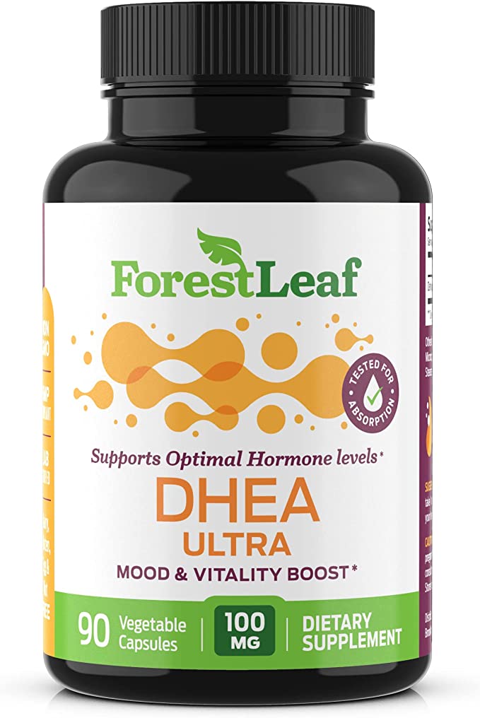 DHEA 100MG DAILY SUPPLEMENT FOR MEN AND WOMEN 90 VEGETABLE CAPSULES