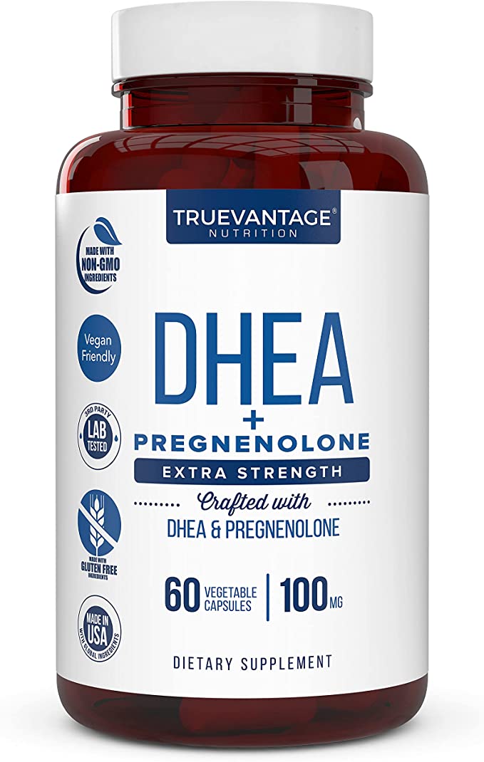 DHEA 100MG SUPPLEMENT WITH PREGNENOLONE 60MG 60 CAPS