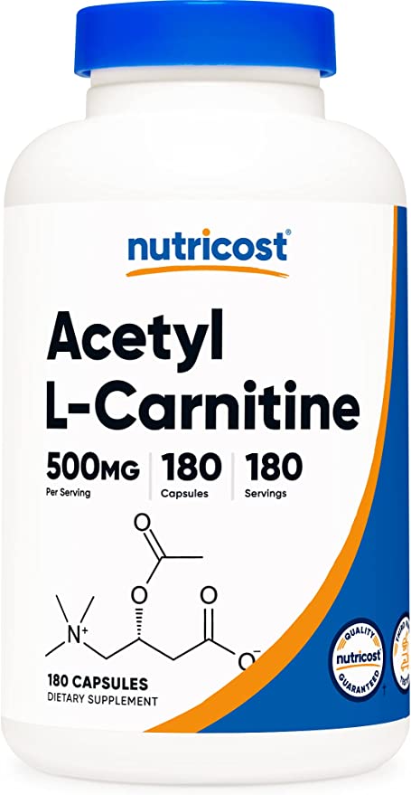 NUTRICOST ACETYL LCARNITINE 500 MG 180 CAPSULES