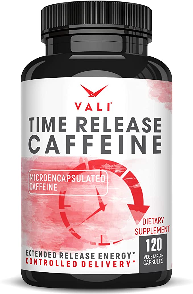 VALI TIME RELEASE CAFEINE 120 VEGGIE CAPSULES