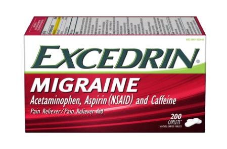 Excedrin Migraine Relief douleur, 200-Count Caplets